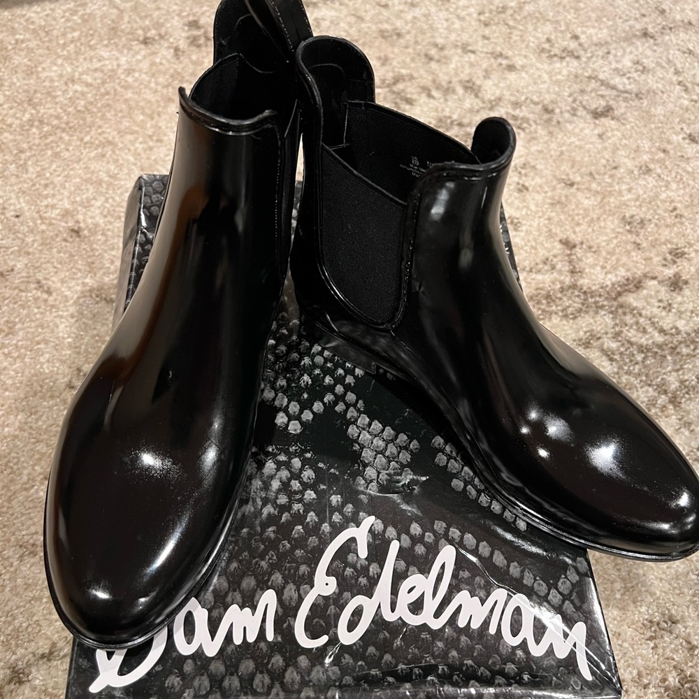 Black Sam Edelman Rain Boots - Like Brand New - Barely worn once